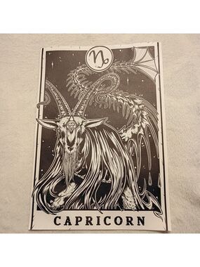 2/$10 Capricorn Zodiac Canvas Art Print